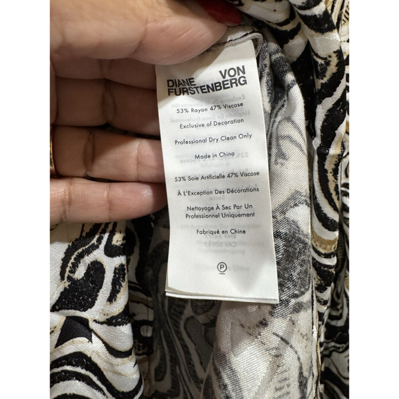 Diane von Furstenberg NICOLA Marble Swing Midi Dress $498 - Picture 14 of 16